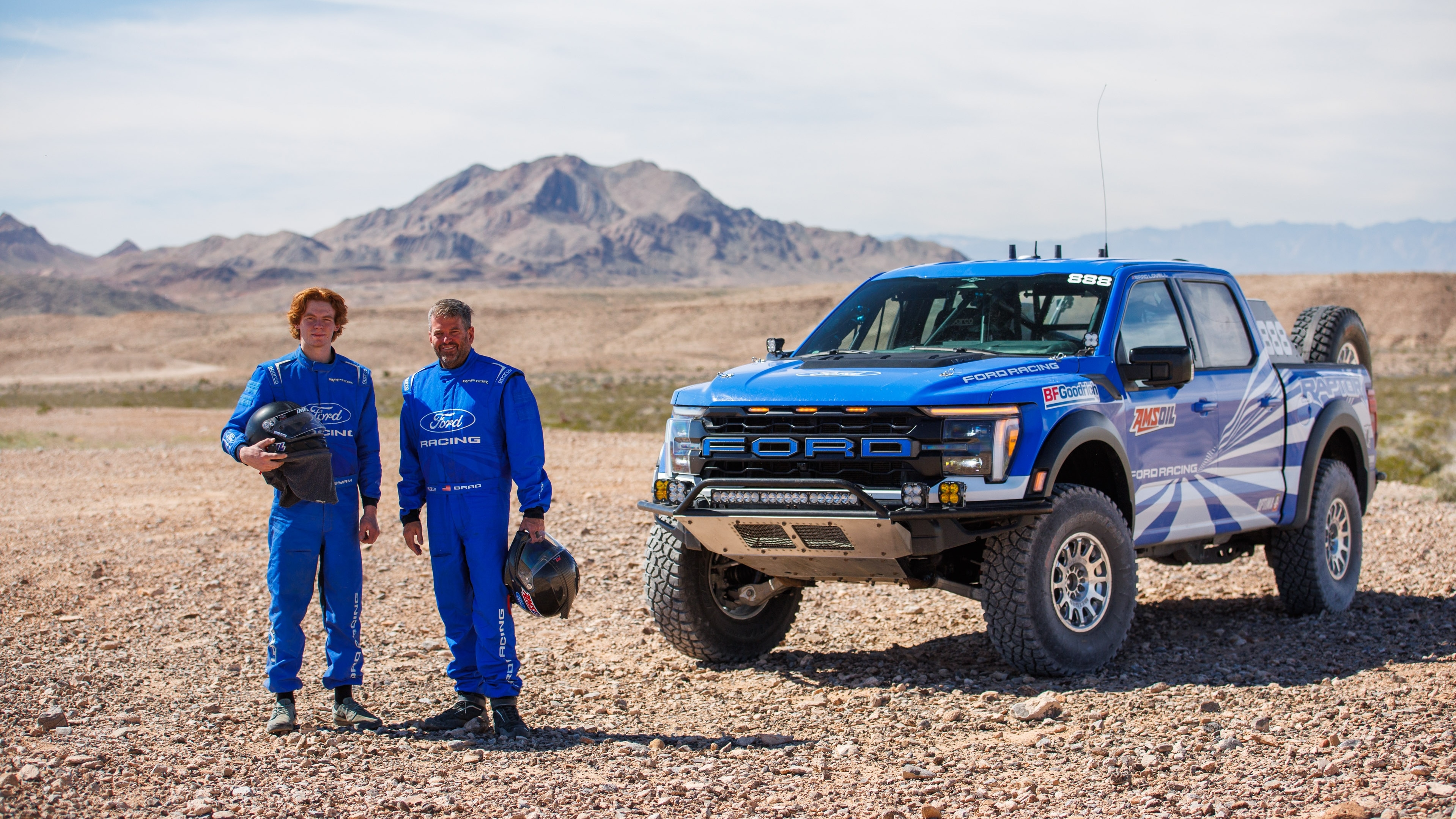 Mint 400 - Brad and Adam Lovell with 3.5L F-150 Raptor